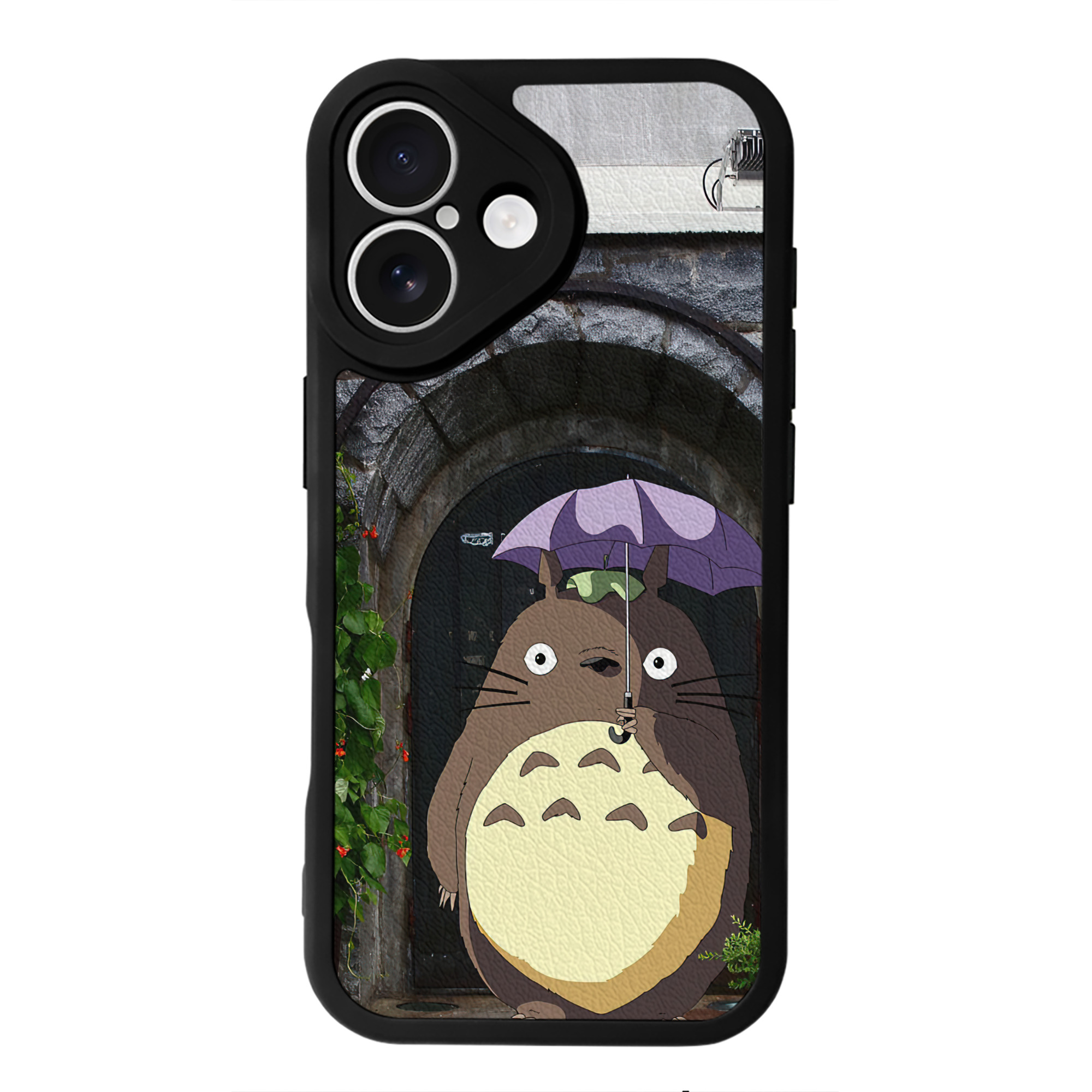 となりのトトロ 草壁メイ 草壁サツキ My Neighbor Totoro Satsuki Kusakabe Mei Kusakabe 【iPhone 16シリーズ対応】シリコンスマホケース（レザー調） 材質：シリコン